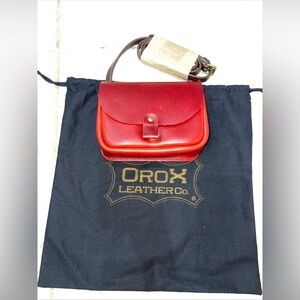 Orox Leather CO. Portland Merces Petite Bag Mahogany/Red Crossbody